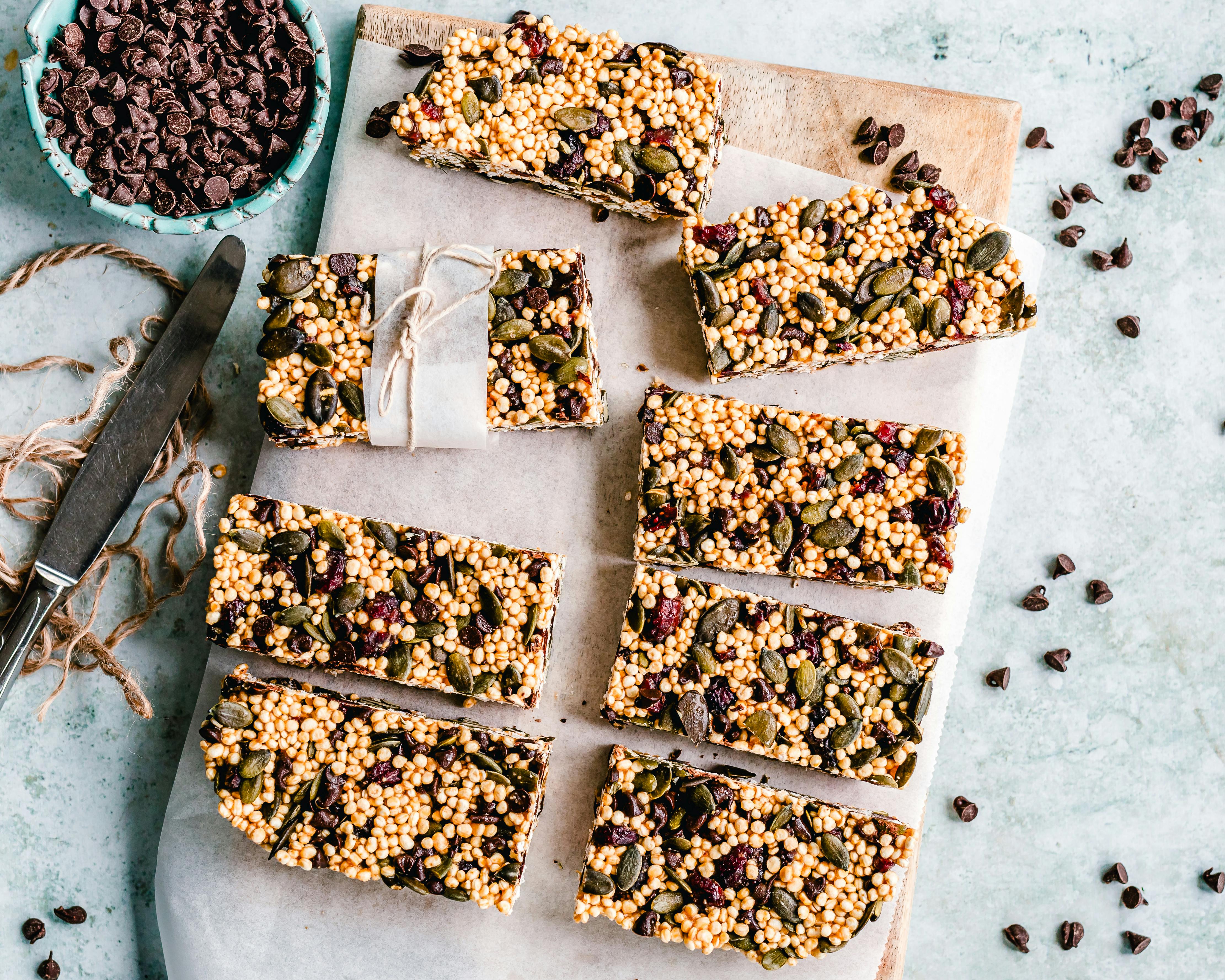 Energy bar made with ancestral ingredients